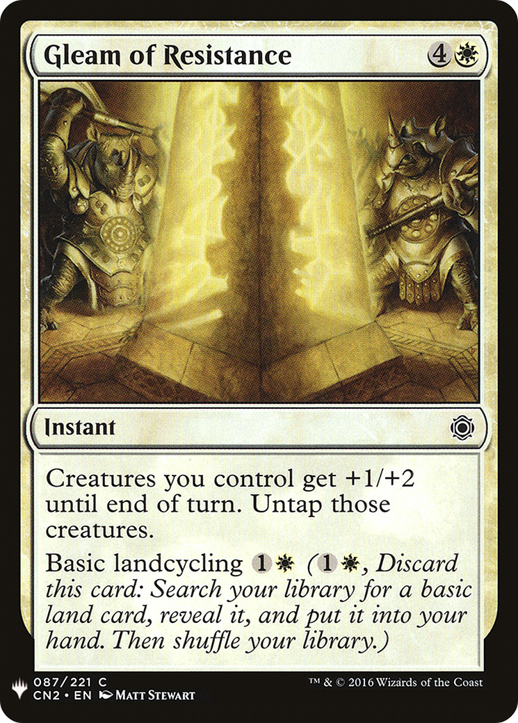 Gleam of Resistance (LIST-087) [Mystery Booster] The List MTG Single Wizards of the Coast