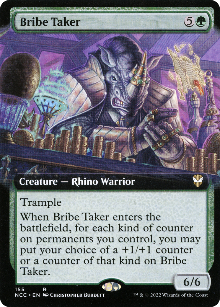 Bribe Taker (NCC-155) [New Capenna Commander] (Extended Art) MTG Single Wizards of the Coast