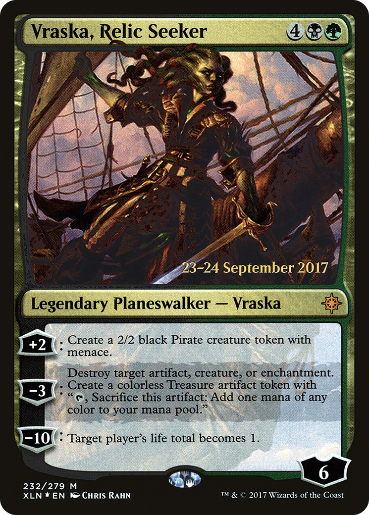 Vraska, Relic Seeker [Ixalan Prerelease Promos] MTG Single Magic: The Gathering
