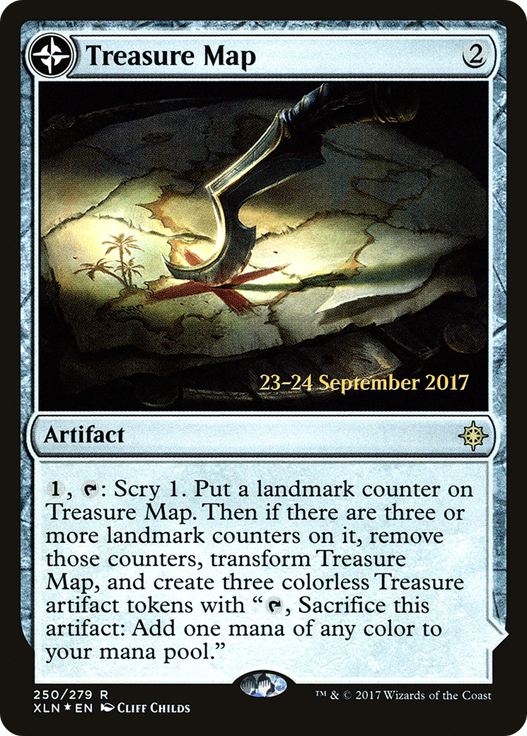Treasure Map // Treasure Cove [Ixalan Prerelease Promos] MTG Single Magic: The Gathering