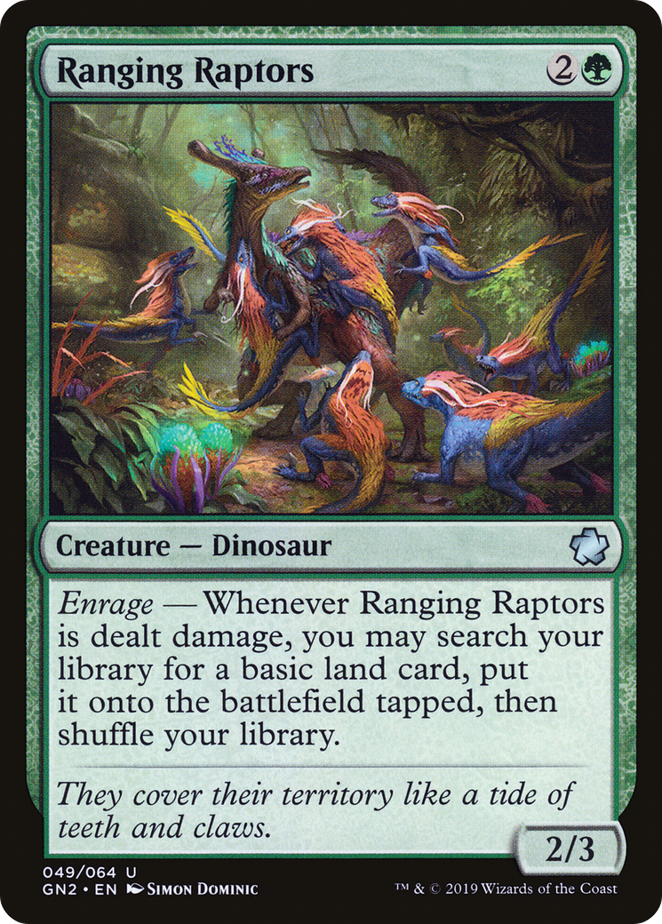 Ranging Raptors (GN2-049) [Misc] Game Night 2019 MTG Single Wizards of the Coast