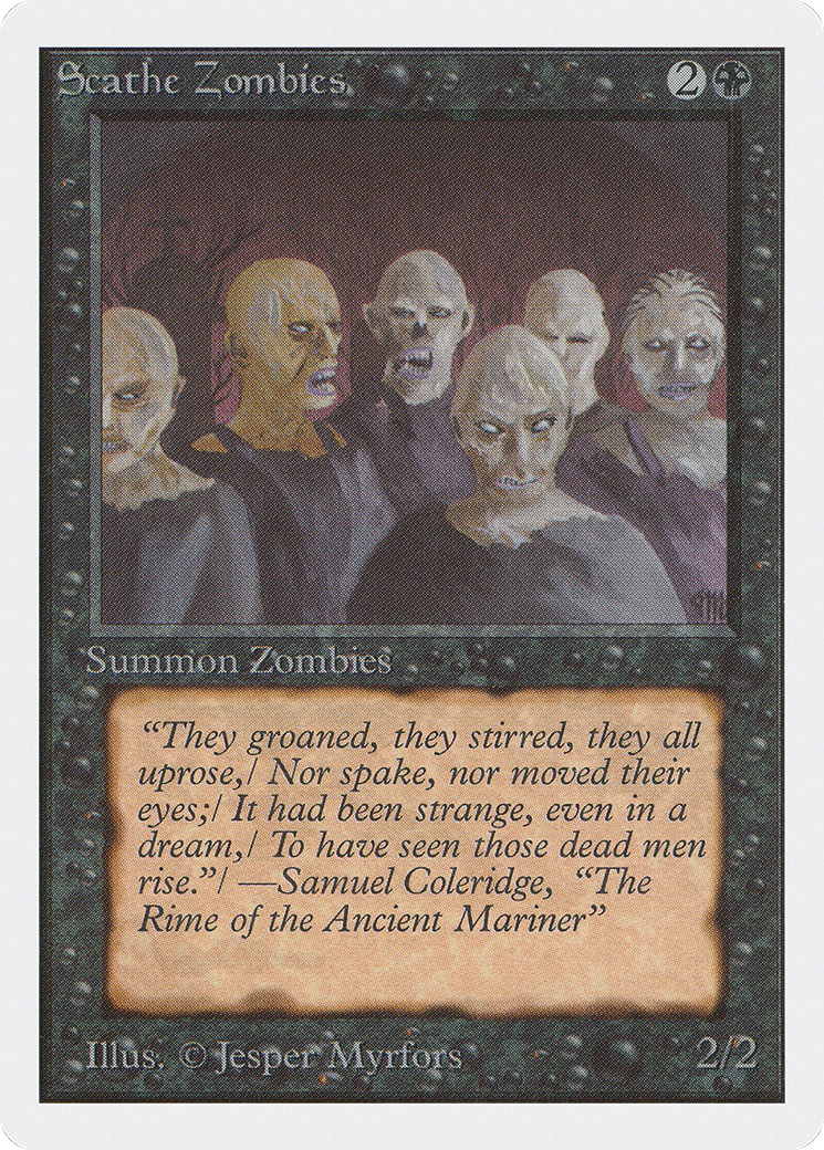 Scathe Zombies (2ED-126) [Oldschool] Unlimited Edition MTG Single Wizards of the Coast