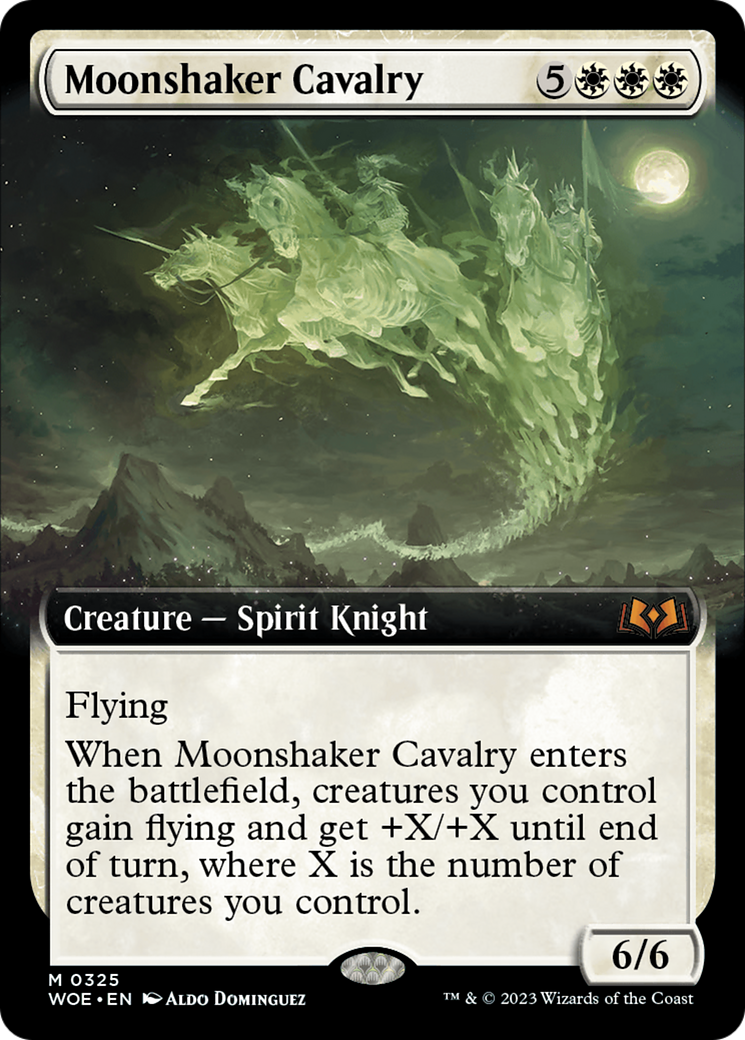 Moonshaker Cavalry (WOE-325) [Wilds of Eldraine] (Extended Art) MTG Single Wizards of the Coast