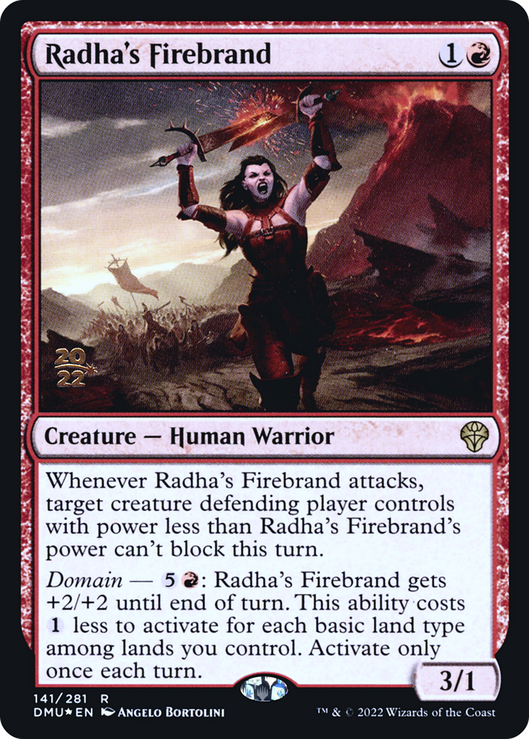 Radha's Firebrand (PRE-141S) [Dominaria United Promos] Foil MTG Single Wizards of the Coast