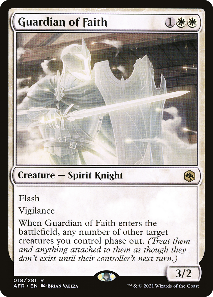 Guardian of Faith (AFR-018) [Adventures in the Forgotten Realms] Foil MTG Single Wizards of the Coast