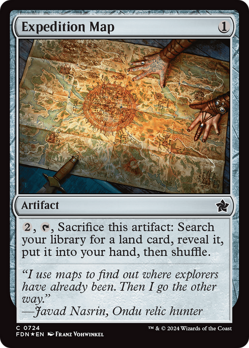 Expedition Map (FDN-724) [Foundations] Foil MTG Single Wizards of the Coast