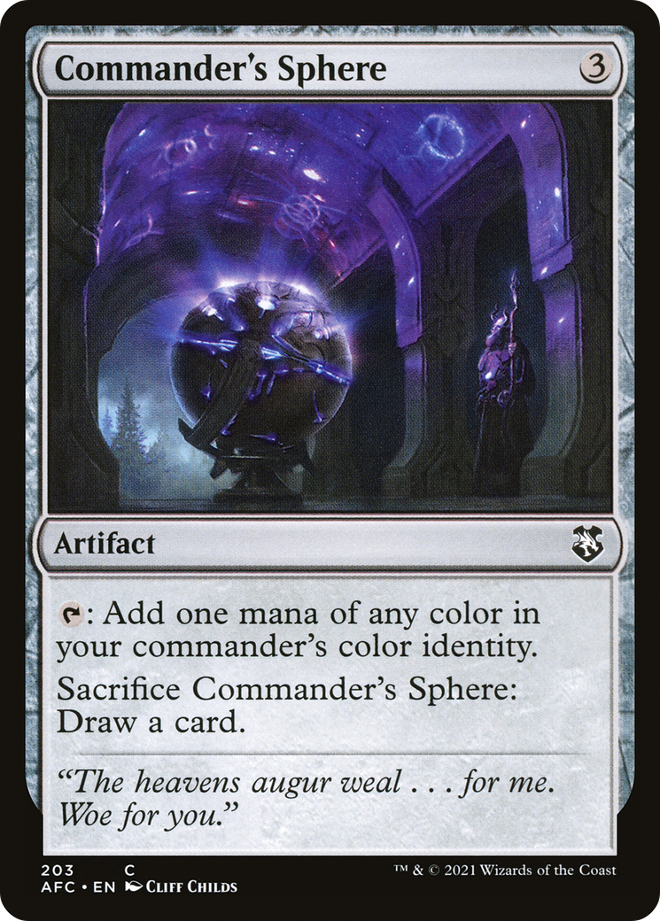 Commander's Sphere (AFC-203) [Forgotten Realms Commander] MTG Single Wizards of the Coast