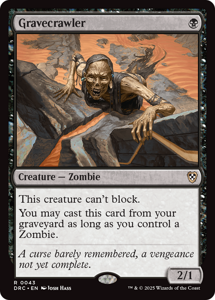 Gravecrawler (DRC-043) [Commander: Aetherdrift] MTG Single Wizards of the Coast
