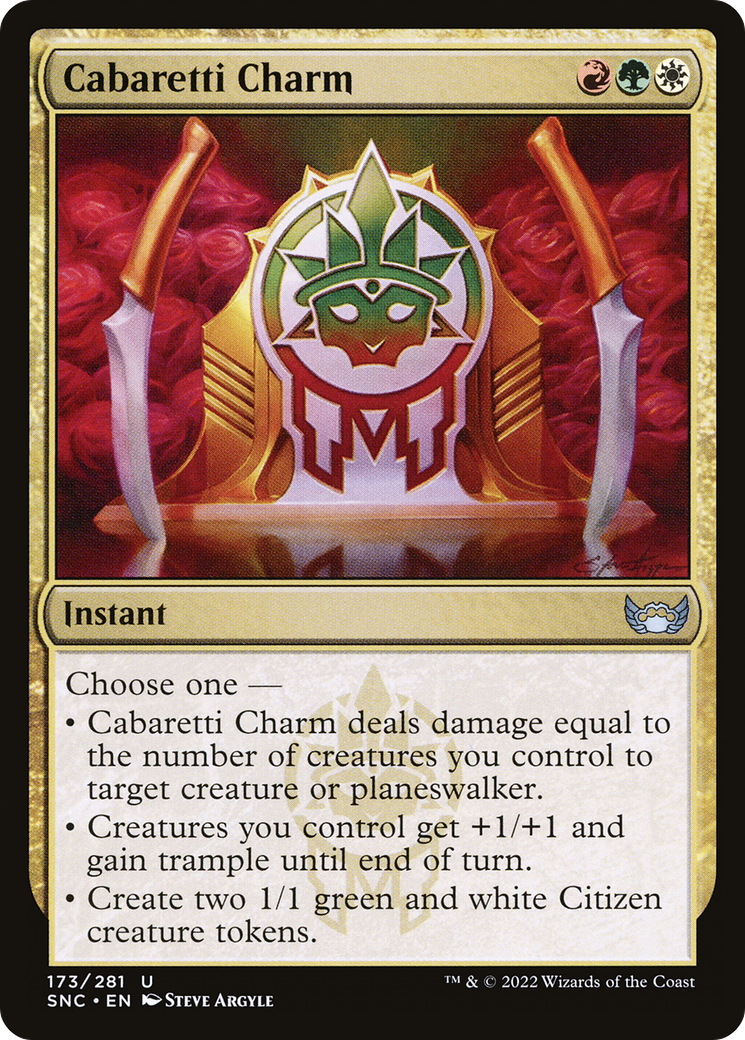 Cabaretti Charm (SNC-173) [Streets of New Capenna] MTG Single Wizards of the Coast