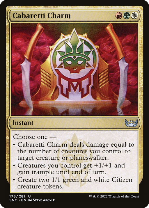 Cabaretti Charm (SNC-173) [Streets of New Capenna] MTG Single Wizards of the Coast