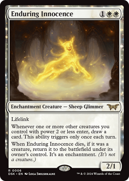 Enduring Innocence (DSK-006) [Duskmourn: House of Horror] Foil MTG Single Wizards of the Coast