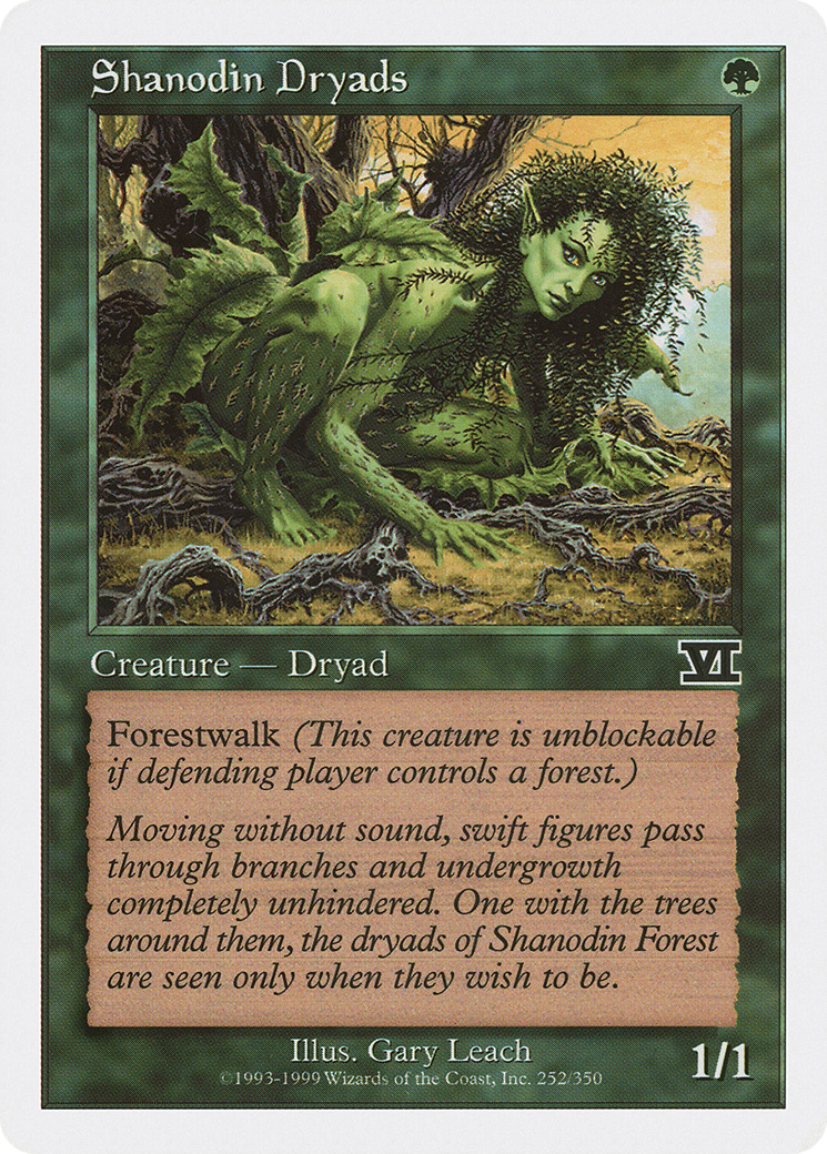 Shanodin Dryads [Classic Sixth Edition] MTG Single Magic: The Gathering   