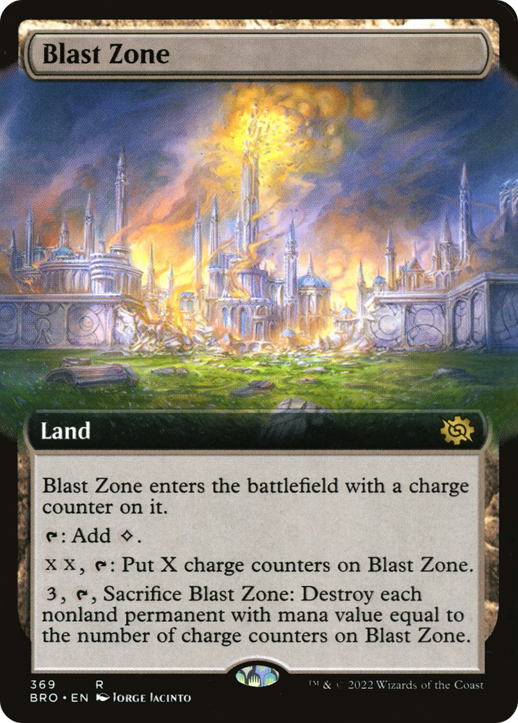Blast Zone (BRO-369) [The Brothers' War] (Extended Art) Foil MTG Single Wizards of the Coast