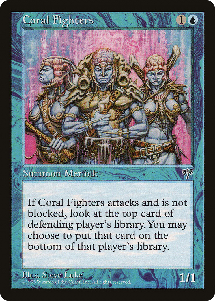 Coral Fighters [Mirage] MTG Single Magic: The Gathering   