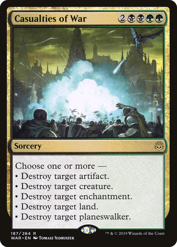 Casualties of War (WAR-187) [War of the Spark] MTG Single Wizards of the Coast