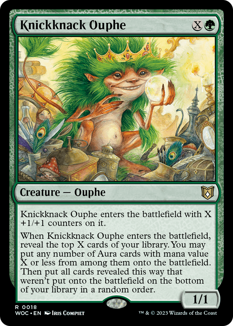 Knickknack Ouphe (WOC-018) [Wilds of Eldraine Commander] MTG Single Wizards of the Coast