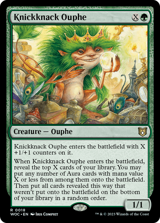 Knickknack Ouphe (WOC-018) [Wilds of Eldraine Commander] MTG Single Wizards of the Coast