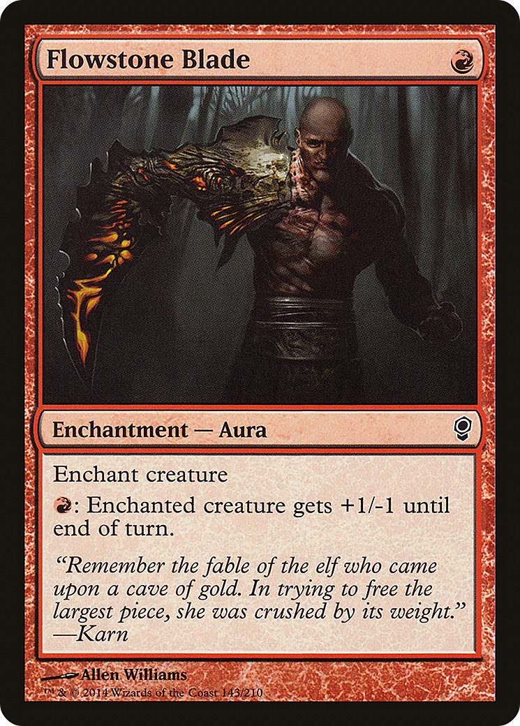Flowstone Blade (CNS-143) [Conspiracy] MTG Single Wizards of the Coast