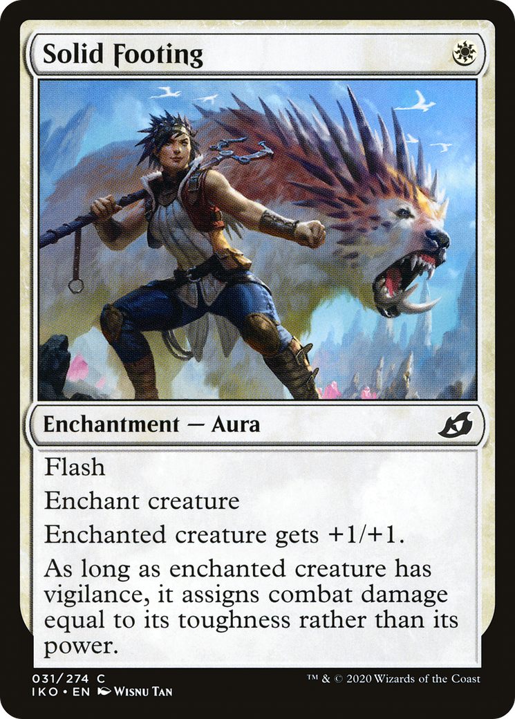 Solid Footing (IKO-031) [Ikoria: Lair of Behemoths] MTG Single Wizards of the Coast