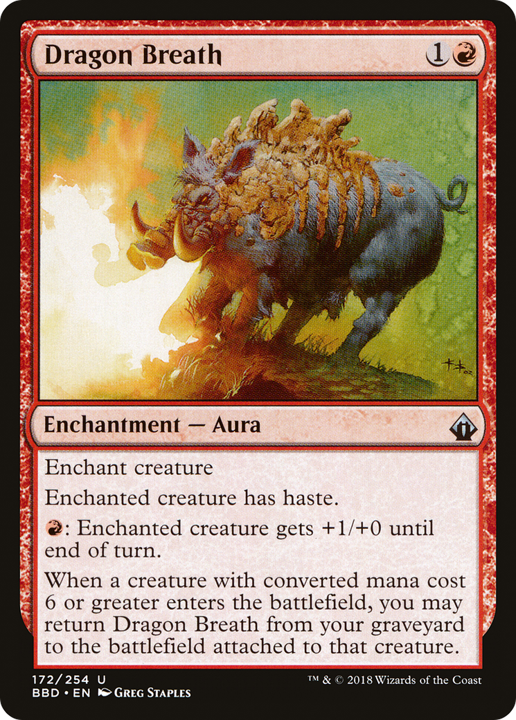 Dragon Breath (BBD-172) [Battlebond] Foil MTG Single Wizards of the Coast