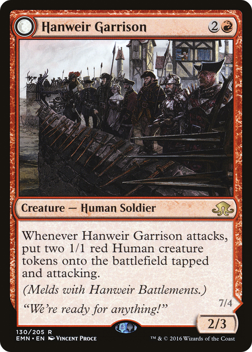 Hanweir Garrison (EMN-130) [Eldritch Moon] MTG Single Wizards of the Coast
