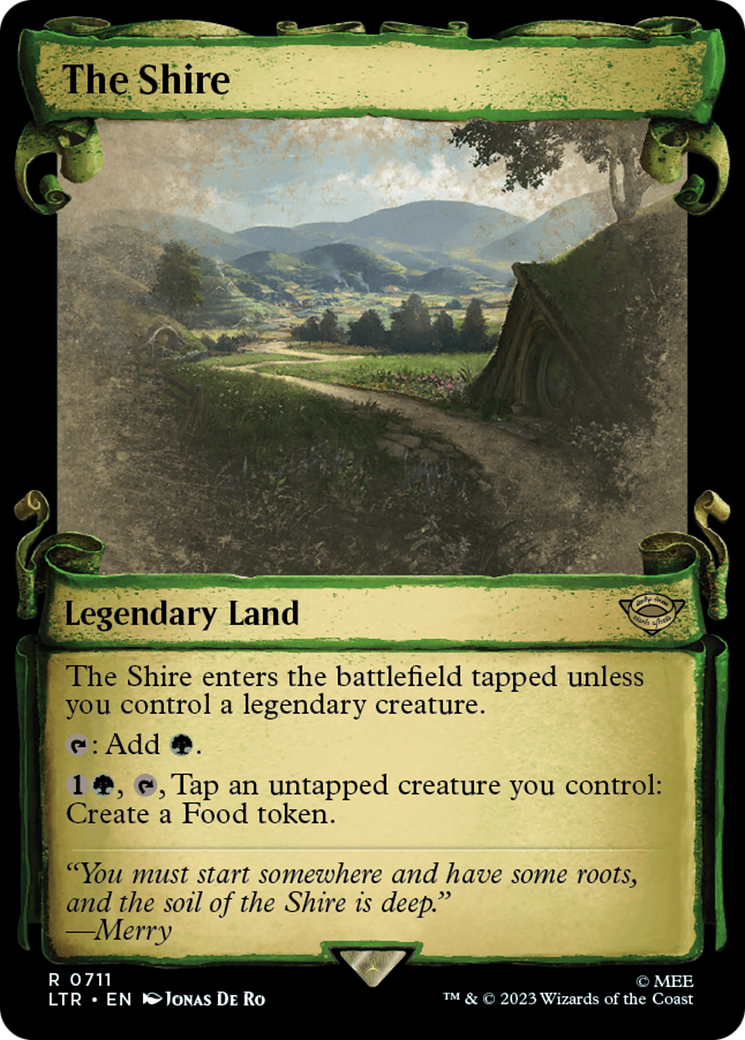 The Shire (Showcase Scrolls) (LTR-711) [The Lord of the Rings: Tales of Middle-earth] (Showcase) Foil MTG Single Wizards of the Coast