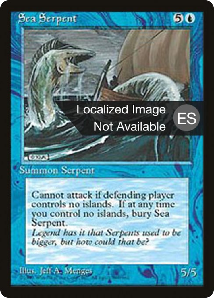 Sea Serpent (4BB-098) [Fourth Edition Foreign Black Border] MTG Single Wizards of the Coast