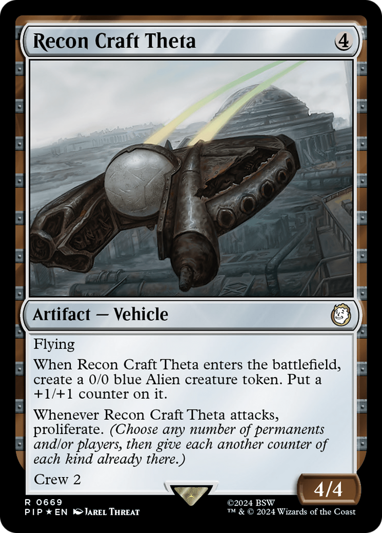 Recon Craft Theta (Surge Foil) (PIP-669) [Fallout] Foil MTG Single Wizards of the Coast