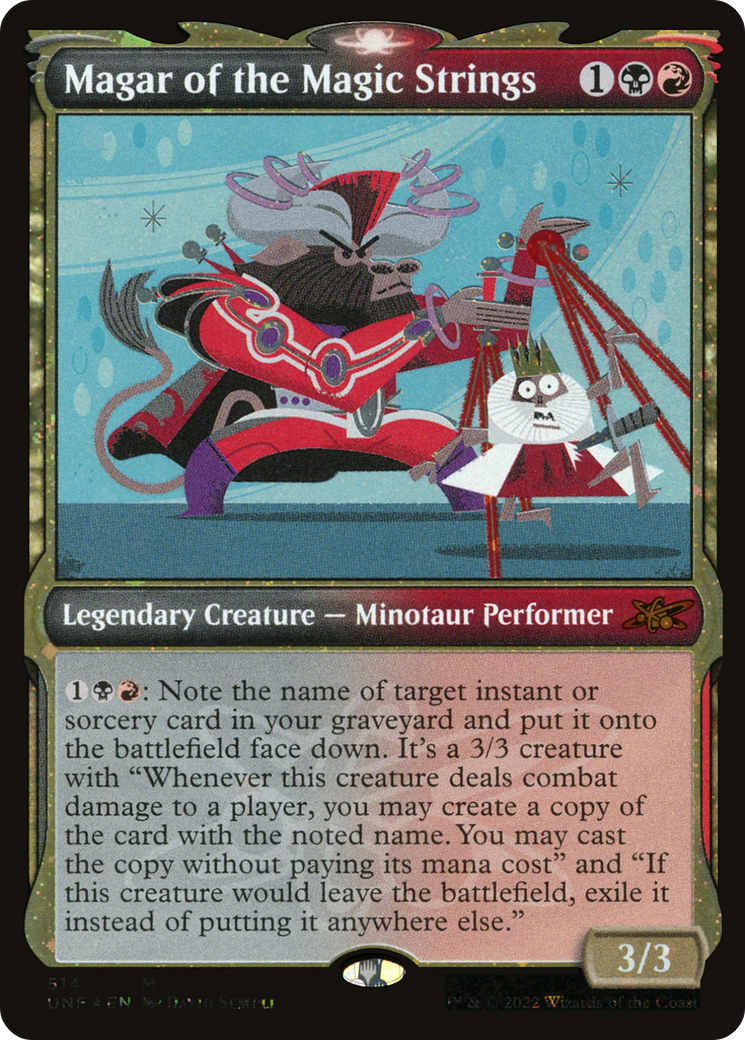 Magar of the Magic Strings (Galaxy Foil) (UNF-514) [Unfinity] (Showcase) Foil MTG Single Wizards of the Coast