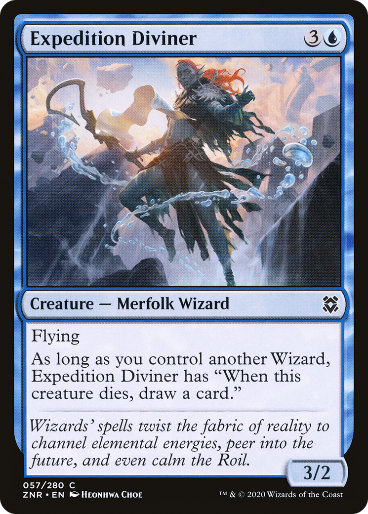 Expedition Diviner (ZNR-057) [Zendikar Rising] Foil MTG Single Wizards of the Coast