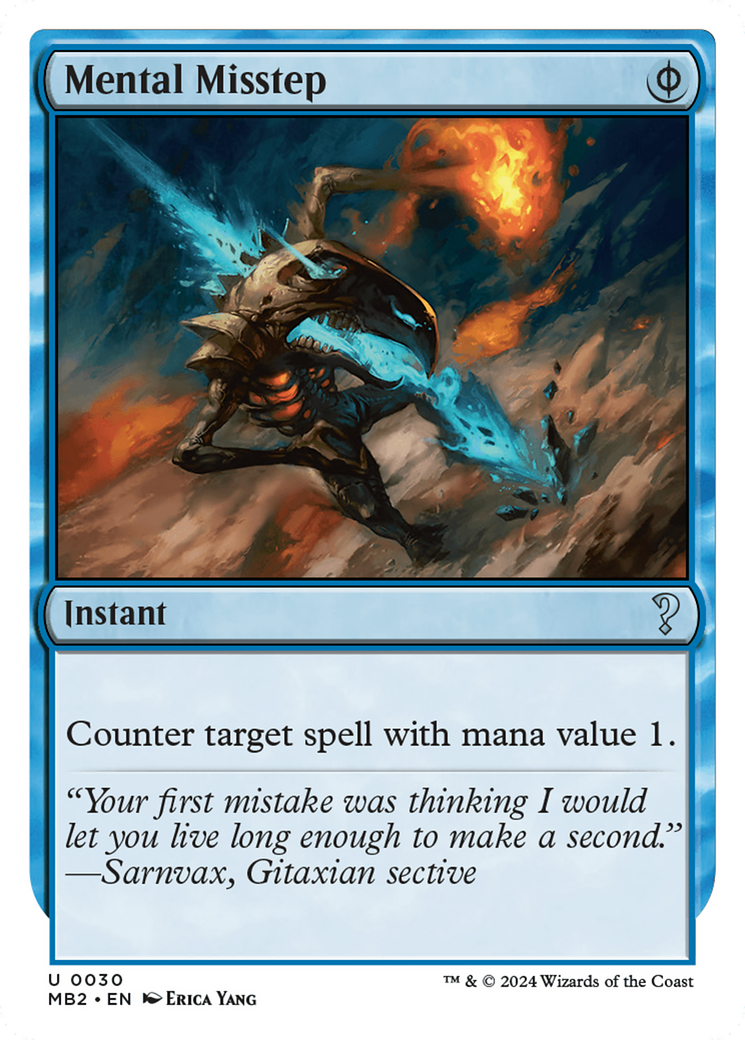 Mental Misstep (White Border) (MB2-030) [Mystery Booster] Mystery Booster 2 MTG Single Wizards of the Coast