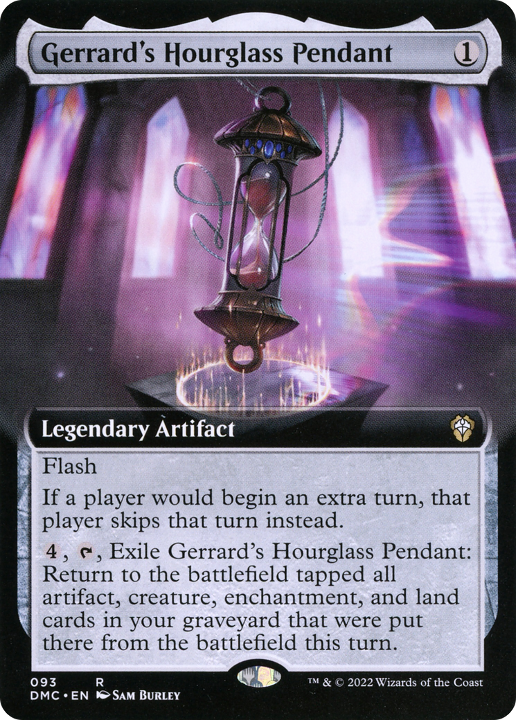 Gerrard's Hourglass Pendant (DMC-093) [Dominaria United Commander] (Extended Art) MTG Single Wizards of the Coast