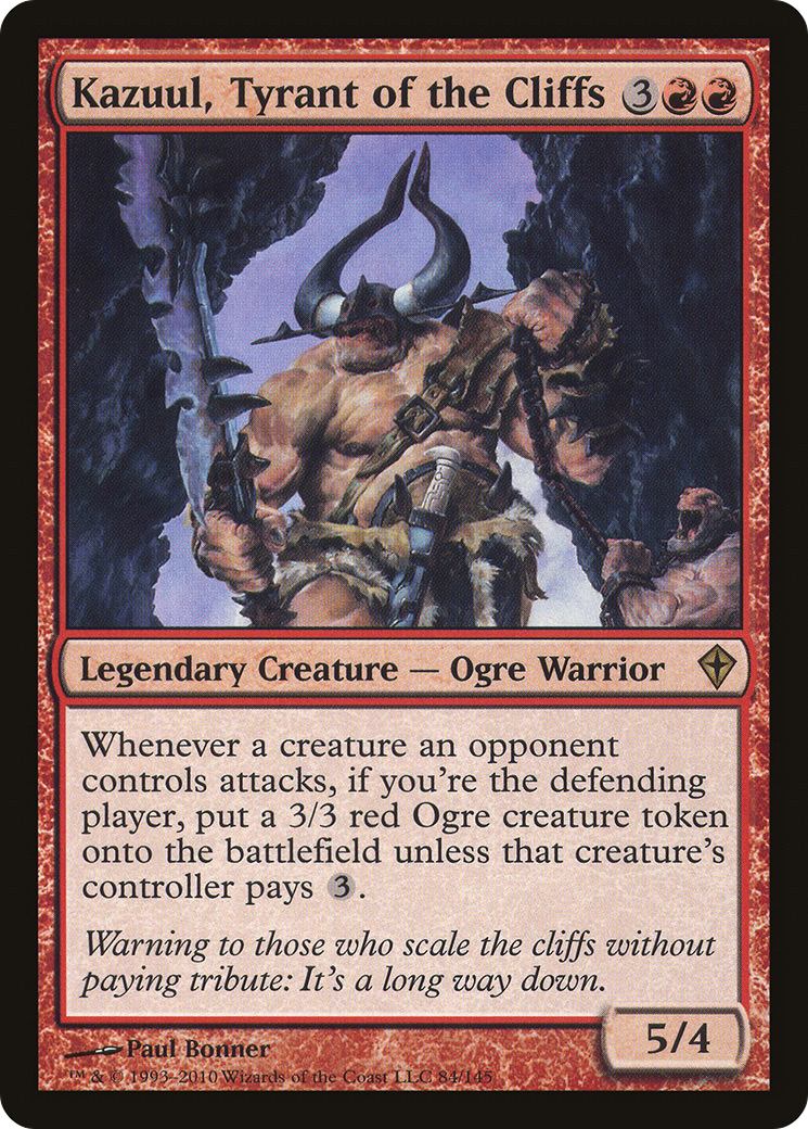 Kazuul, Tyrant of the Cliffs (WWK-084) [Worldwake] MTG Single Wizards of the Coast