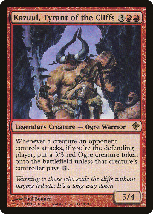 Kazuul, Tyrant of the Cliffs (WWK-084) [Worldwake] Foil MTG Single Wizards of the Coast