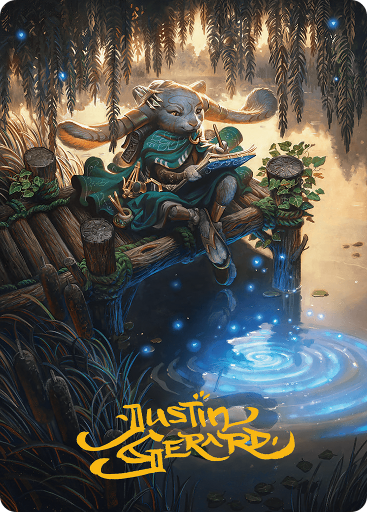 Tamiyo, Field Researcher Art Card (Gold-Stamped Signature) [Art Series] Bloomburrow MTG Single Magic: The Gathering