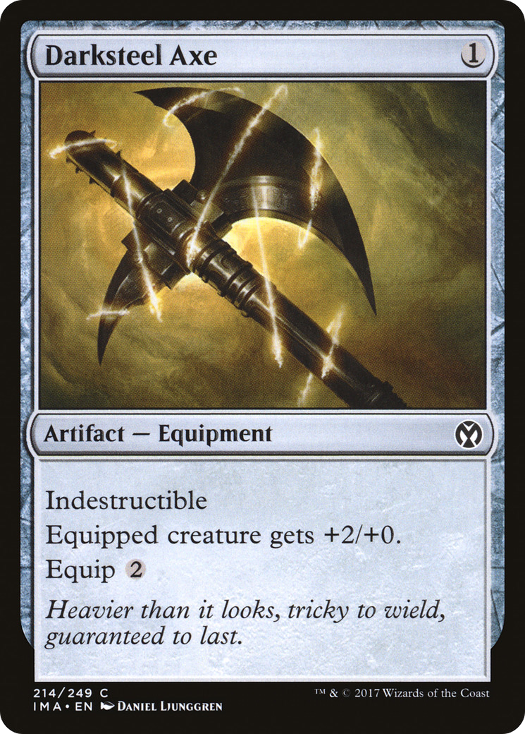Darksteel Axe (IMA-214) [Iconic Masters] MTG Single Wizards of the Coast