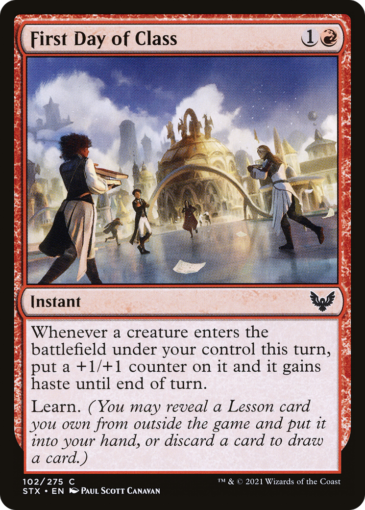 First Day of Class (STX-102) [Strixhaven: School of Mages] Foil MTG Single Wizards of the Coast