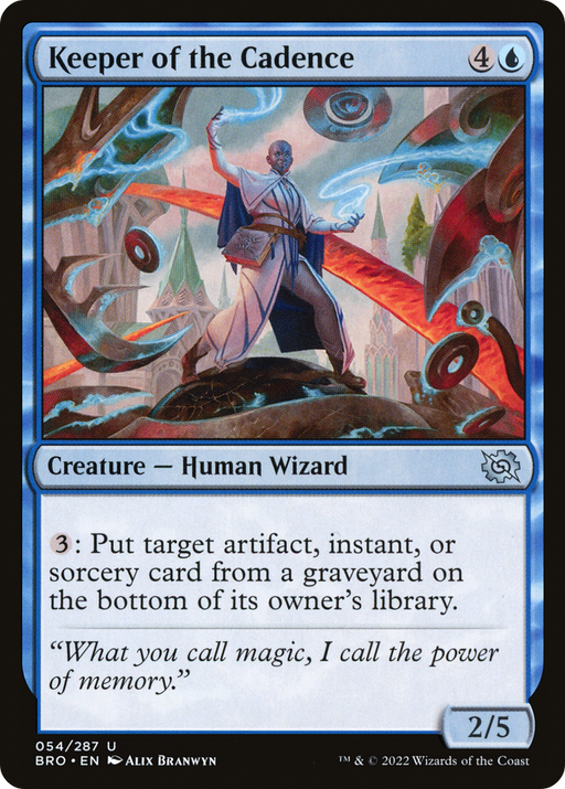 Keeper of the Cadence (BRO-054) [The Brothers' War] Foil MTG Single Wizards of the Coast