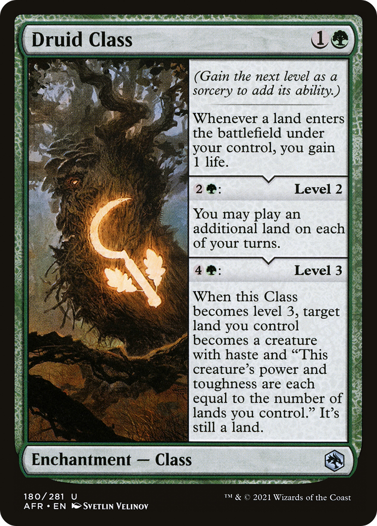 Druid Class (AFR-180) [Adventures in the Forgotten Realms] Foil MTG Single Wizards of the Coast