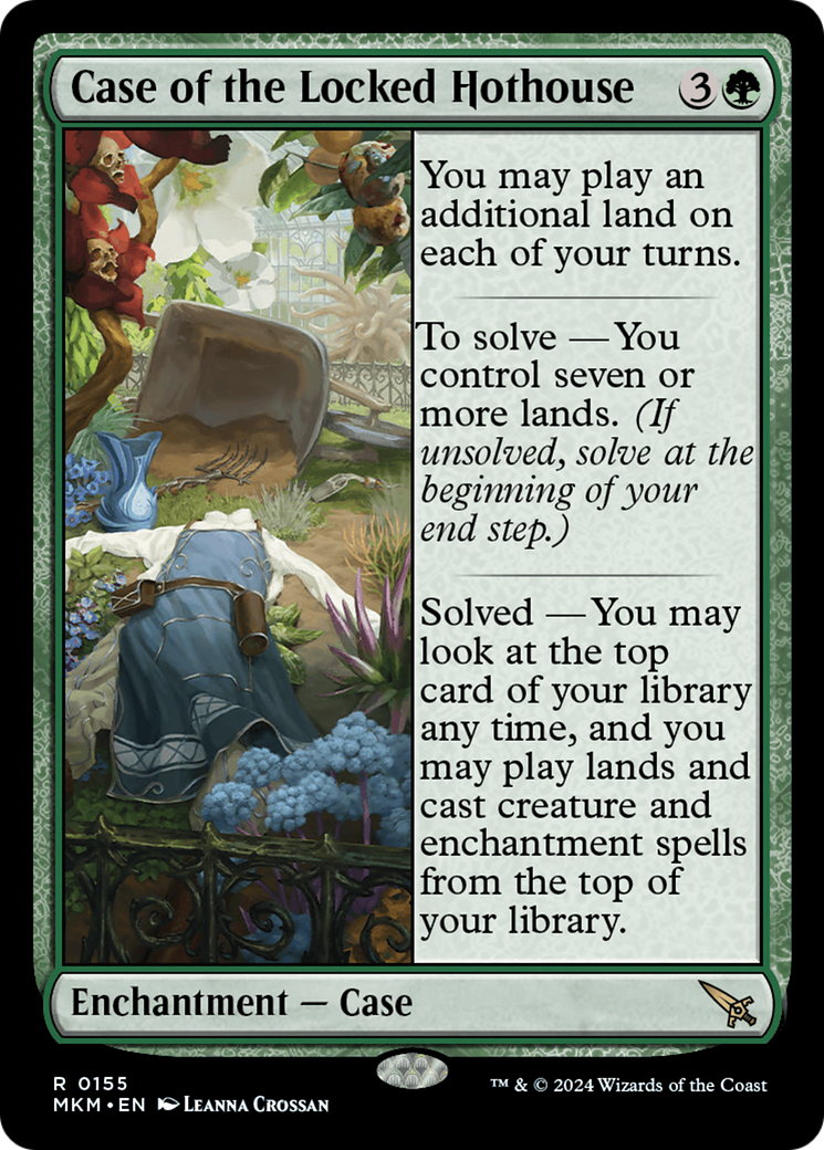 Case of the Locked Hothouse (MKM-155) [Murders at Karlov Manor] MTG Single Wizards of the Coast