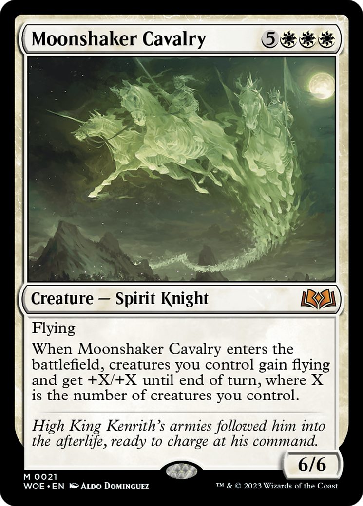 Moonshaker Cavalry [Wilds of Eldraine] MTG Single Magic: The Gathering