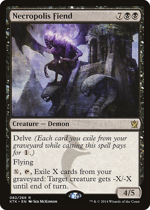 Necropolis Fiend (KTK-082) [Khans of Tarkir] MTG Single Wizards of the Coast