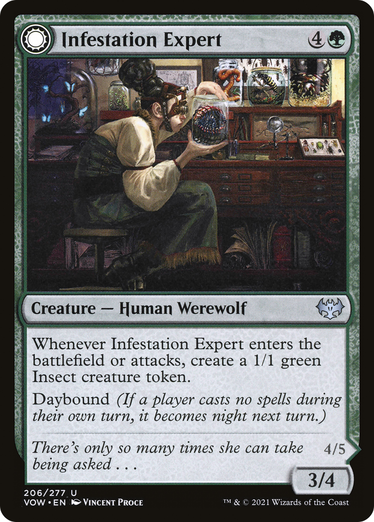 Infestation Expert (VOW-206) [Innistrad: Crimson Vow] Foil MTG Single Wizards of the Coast