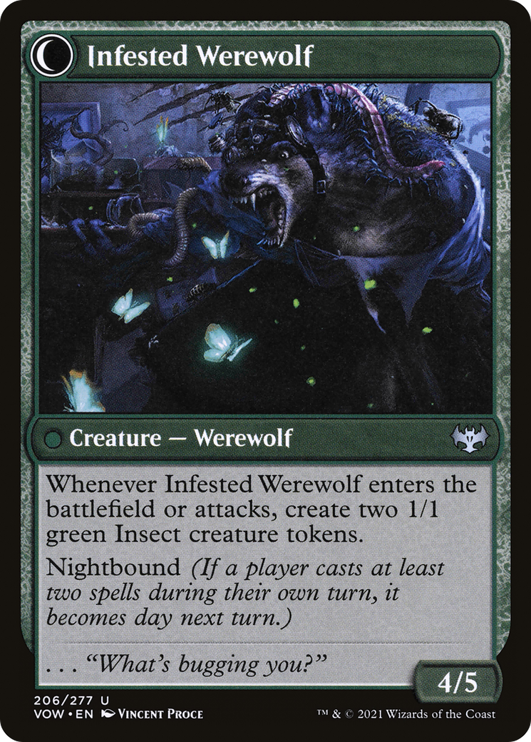Infestation Expert (VOW-206) [Innistrad: Crimson Vow] Foil MTG Single Wizards of the Coast