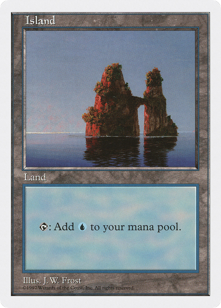 Island (436) (5ED-436) [Fifth Edition] MTG Single Wizards of the Coast