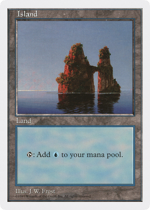 Island (436) (5ED-436) [Fifth Edition] MTG Single Wizards of the Coast