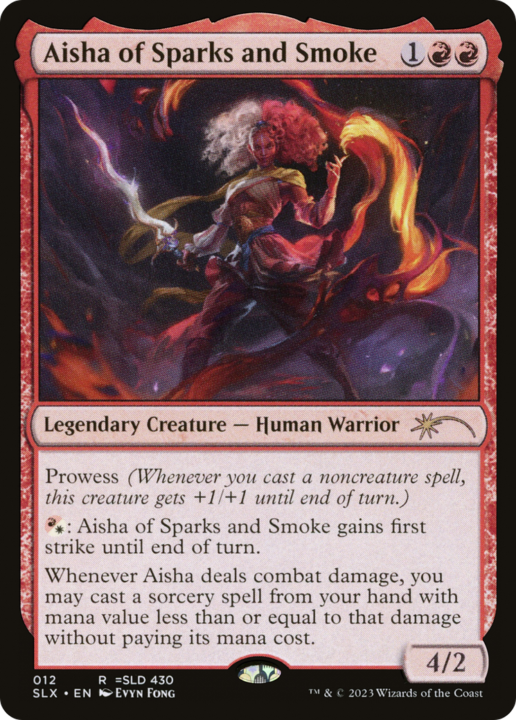 Aisha of Sparks and Smoke (SLX-012) [Secret Lair] Universes Within MTG Single Wizards of the Coast