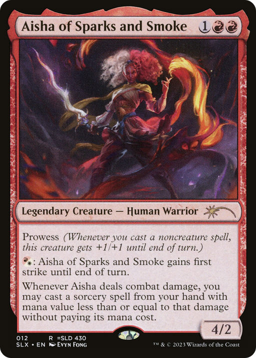 Aisha of Sparks and Smoke (SLX-012) [Secret Lair] Universes Within MTG Single Wizards of the Coast