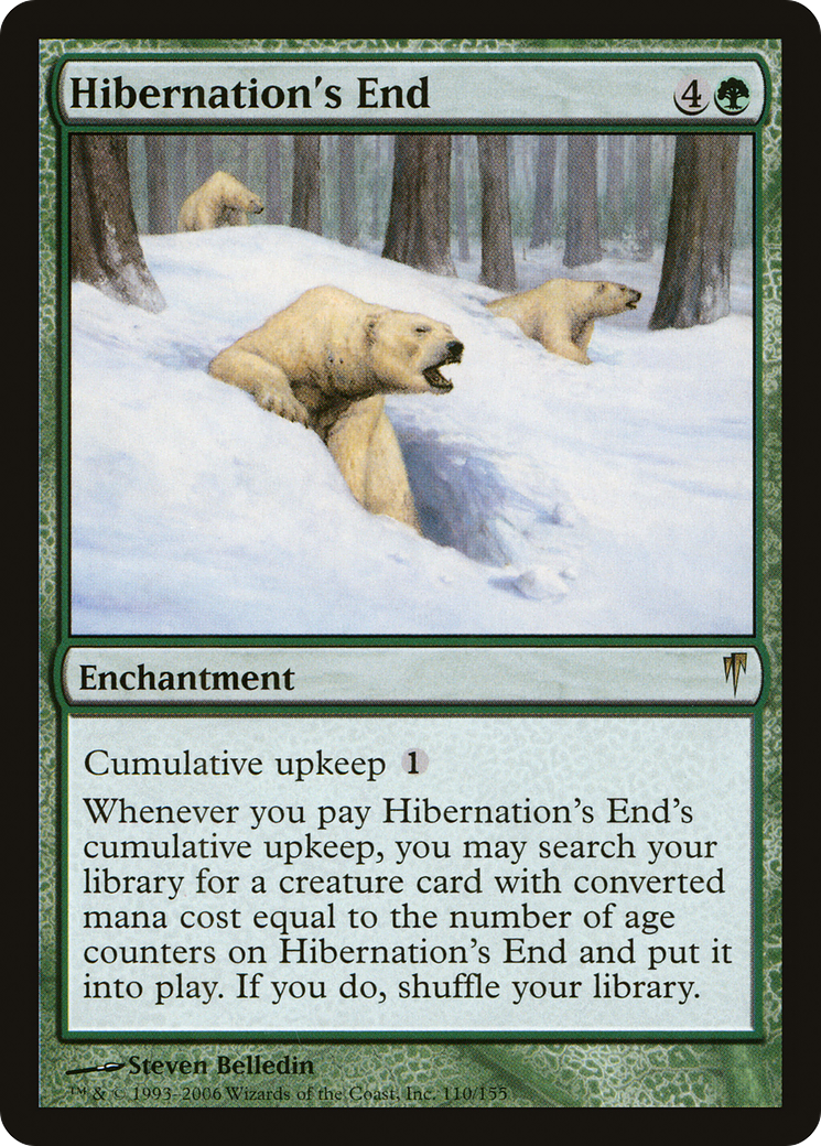 Hibernation's End [Coldsnap] MTG Single Magic: The Gathering