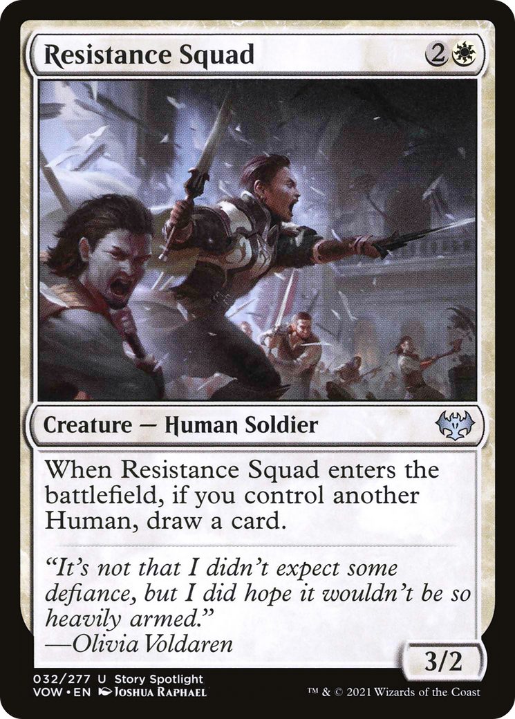 Resistance Squad (VOW-032) [Innistrad: Crimson Vow] Foil MTG Single Wizards of the Coast